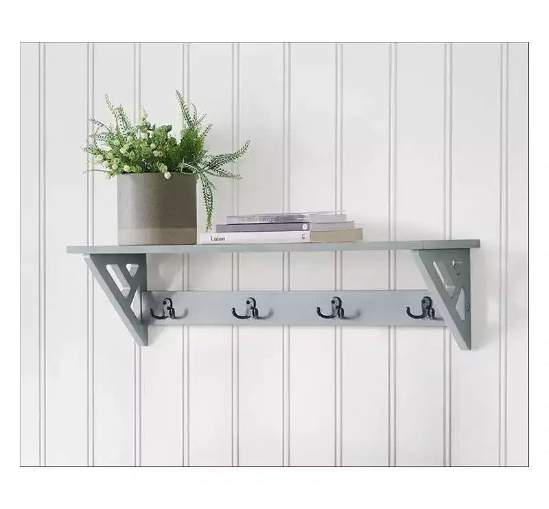 Patère murale avec étagère Middlebury 91 cm - Gris - Alaterre Furniture