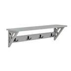 Patère murale avec étagère Middlebury 91 cm - Gris - Alaterre Furniture