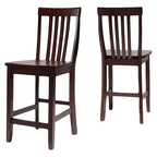 Lot de 2 tabourets de bar à hauteur de comptoir 24 School House - Crosley