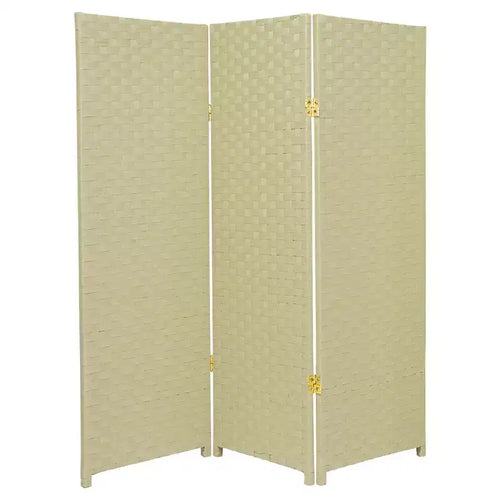 Paravent en fibres tissées de 1,22 m (3 panneaux) - Oriental Furniture