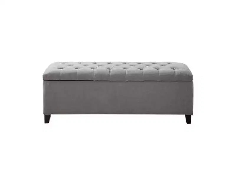 Banc de rangement capitonné