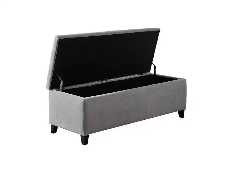 Banc de rangement capitonné