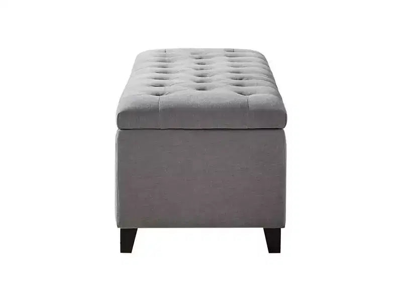 Banc de rangement capitonné