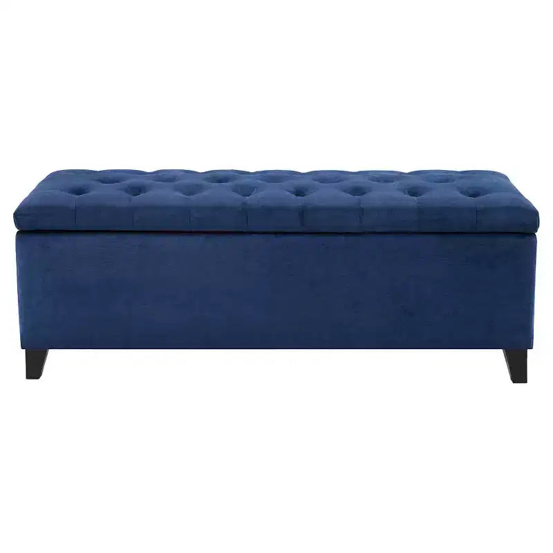 Banc de rangement capitonné