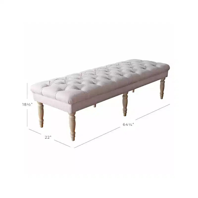 Banc capitonné classique Layla - HomePop