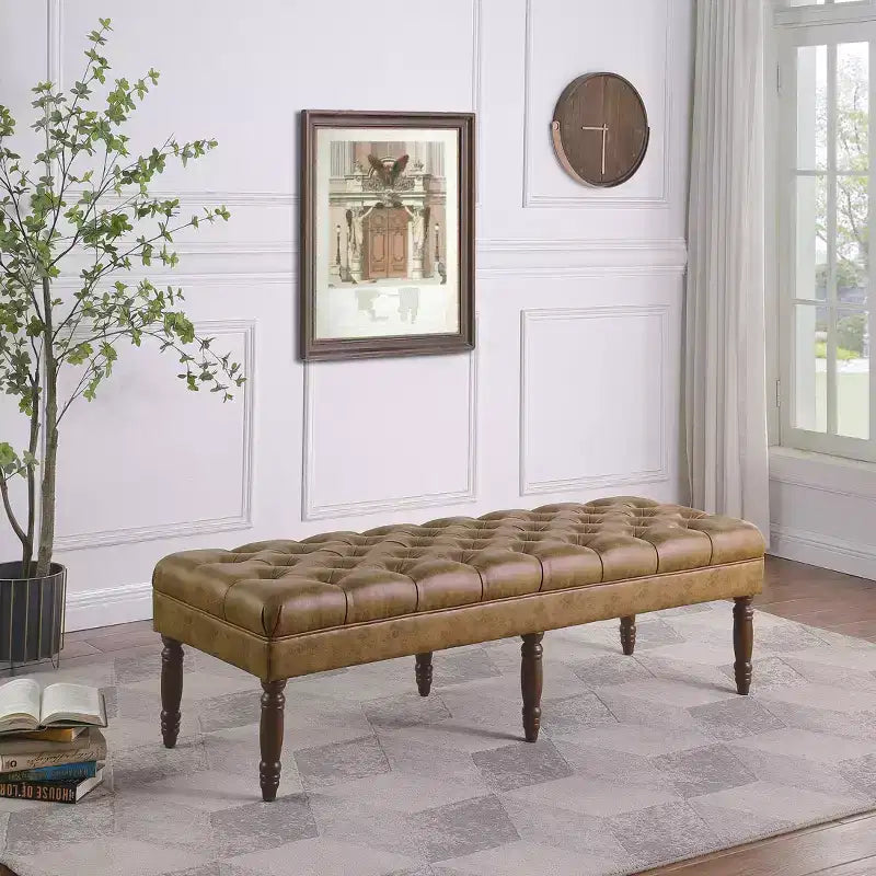Banc capitonné classique Layla - HomePop