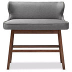 Banquette de bar rembourrée en tissu touffeté de style moderne et contemporain Gradisca - Baxton Studio