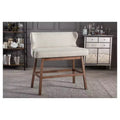 Gradisca Modern And Contemporary Fabric Button Tufted Upholstered Bar Bench Banquette - Baxton Studio