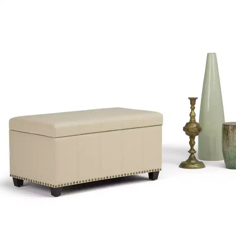 Banc de rangement ottoman Megan 34 - Wyndenhall