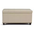 Banc de rangement ottoman Megan 34 - Wyndenhall
