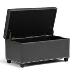 Banc de rangement ottoman Megan 34 - Wyndenhall