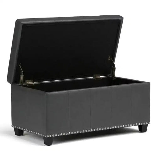 Banc de rangement ottoman Megan 34 - Wyndenhall