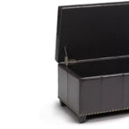 Banc de rangement ottoman Megan 34 - Wyndenhall