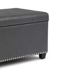 Banc de rangement ottoman Megan 34 - Wyndenhall