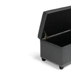 Banc de rangement ottoman Megan 34 - Wyndenhall