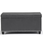 Banc de rangement ottoman Megan 34 - Wyndenhall