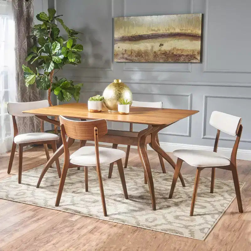 Ensemble de salle à manger 5 pièces Nissie Mid-Century – Christopher Knight Home