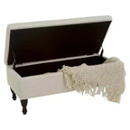 Ottoman de rangement en tissu Chantelle – Christopher Knight Home