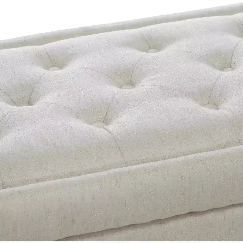 Ottoman de rangement en tissu Chantelle – Christopher Knight Home
