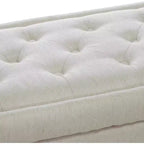 Ottoman de rangement en tissu Chantelle – Christopher Knight Home