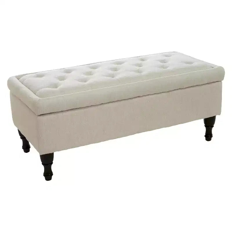 Ottoman de rangement en tissu Chantelle – Christopher Knight Home