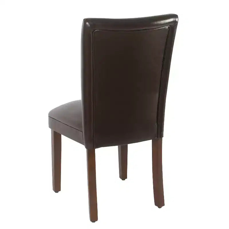 Lot de 2 chaises de salle à manger Parsons en similicuir - Homepop