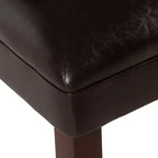 Lot de 2 chaises de salle à manger Parsons en similicuir - Homepop