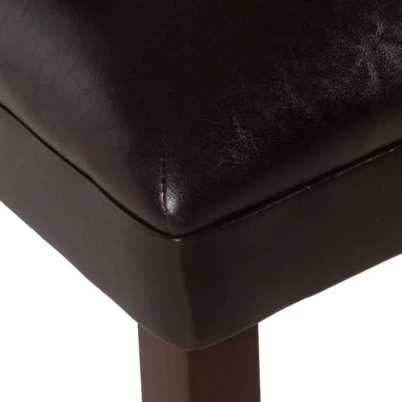 Lot de 2 chaises de salle à manger Parsons en similicuir - Homepop