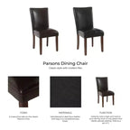 Lot de 2 chaises de salle à manger Parsons en similicuir - Homepop