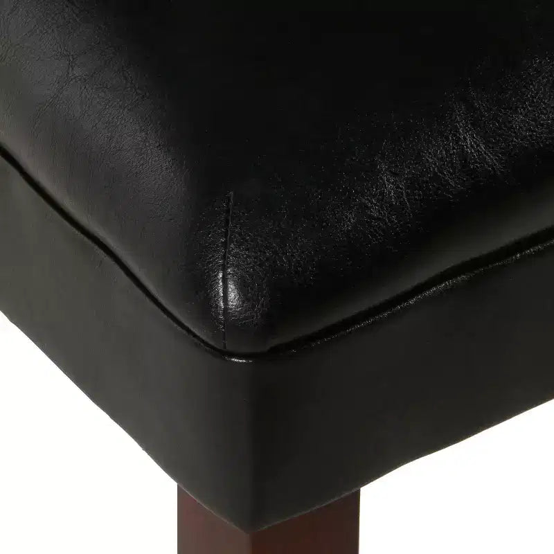 Lot de 2 chaises de salle à manger Parsons en similicuir - Homepop