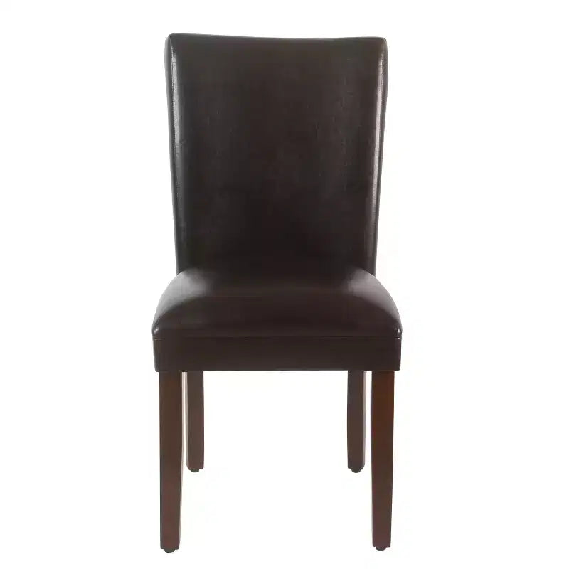Lot de 2 chaises de salle à manger Parsons en similicuir - Homepop