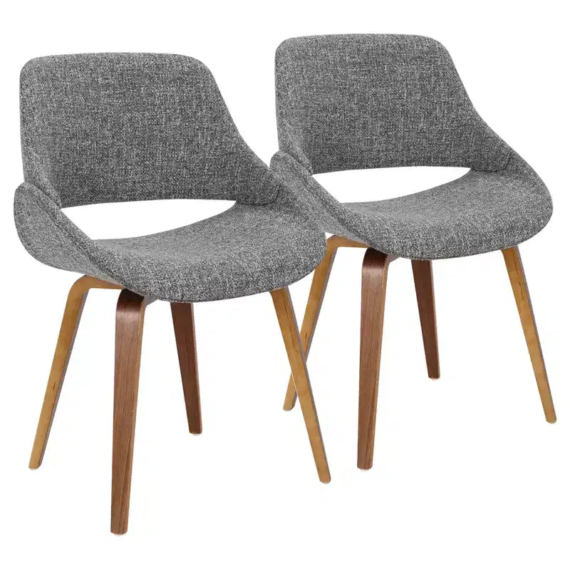 Lot de 2 chaises de salle à manger/d'appoint modernes du milieu du siècle Fabrico - Lumisource