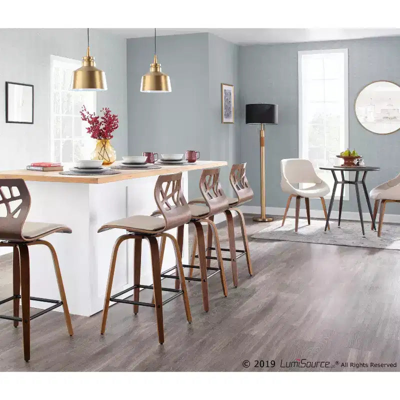 Lot de 2 chaises de salle à manger/d'appoint modernes du milieu du siècle Fabrico - Lumisource