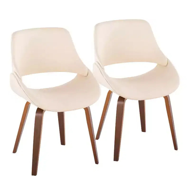 Lot de 2 chaises de salle à manger/d'appoint modernes du milieu du siècle Fabrico - Lumisource