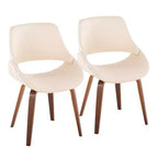 Lot de 2 chaises de salle à manger/d'appoint modernes du milieu du siècle Fabrico - Lumisource