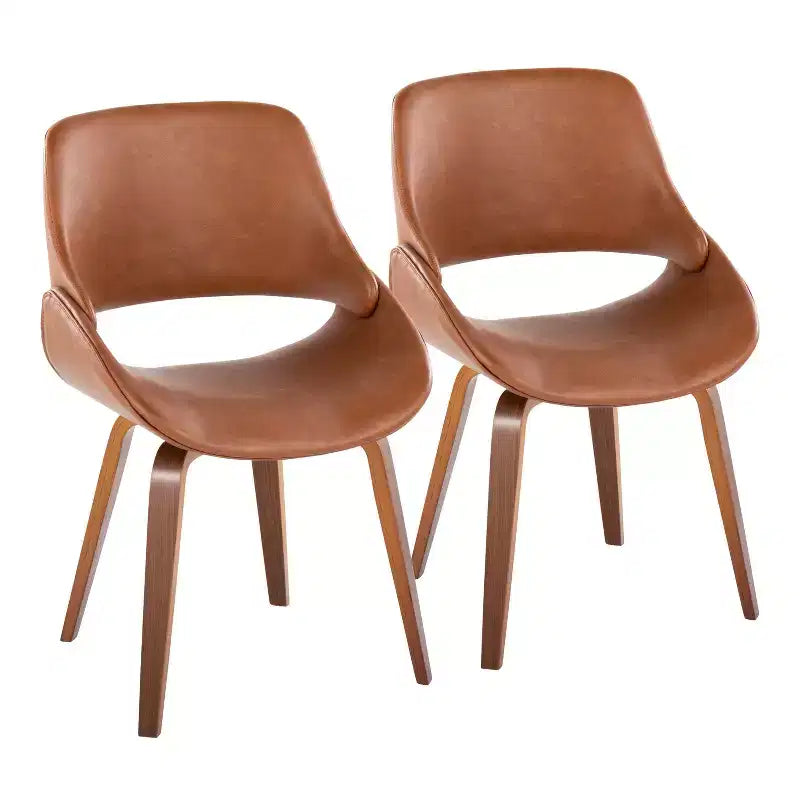 Lot de 2 chaises de salle à manger/d'appoint modernes du milieu du siècle Fabrico - Lumisource