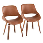 Lot de 2 chaises de salle à manger/d'appoint modernes du milieu du siècle Fabrico - Lumisource
