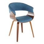 Lot de 2 chaises de salle à manger/d'appoint modernes du milieu du siècle Fabrico - Lumisource