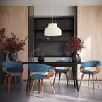 Lot de 2 chaises de salle à manger/d'appoint modernes du milieu du siècle Fabrico - Lumisource