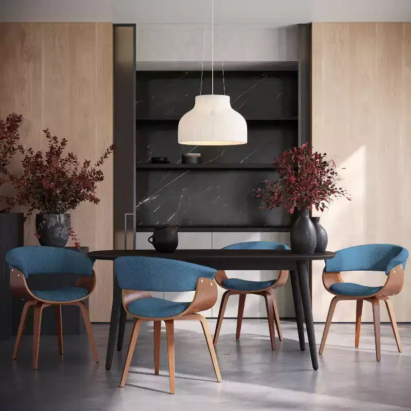 Lot de 2 chaises de salle à manger/d'appoint modernes du milieu du siècle Fabrico - Lumisource