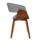 Lot de 2 chaises de salle à manger/d'appoint modernes du milieu du siècle Fabrico - Lumisource