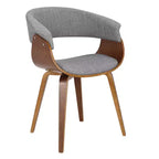 Lot de 2 chaises de salle à manger/d'appoint modernes du milieu du siècle Fabrico - Lumisource