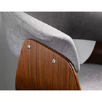 Lot de 2 chaises de salle à manger/d'appoint modernes du milieu du siècle Fabrico - Lumisource