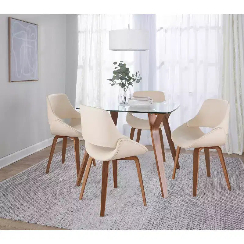Lot de 2 chaises de salle à manger/d'appoint modernes du milieu du siècle Fabrico - Lumisource