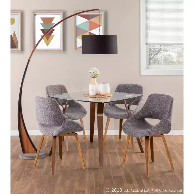 Lot de 2 chaises de salle à manger/d'appoint modernes du milieu du siècle Fabrico - Lumisource