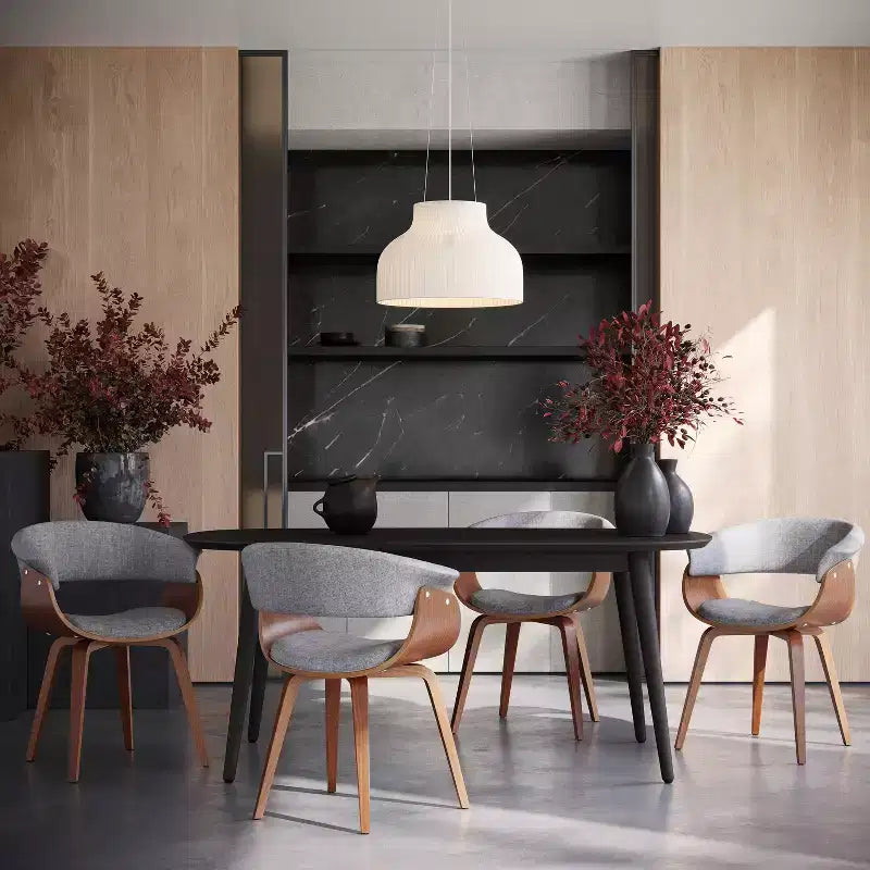 Lot de 2 chaises de salle à manger/d'appoint modernes du milieu du siècle Fabrico - Lumisource