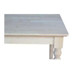 Table carrée massive 30 - International Concepts - Non finie