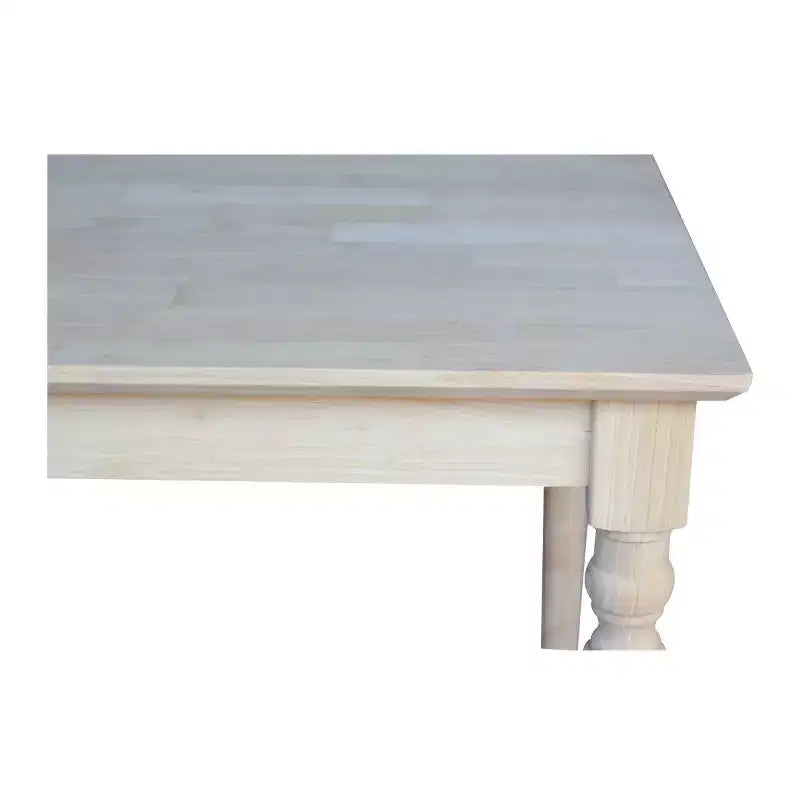 Table carrée massive 30 - International Concepts - Non finie
