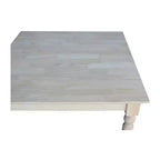 Table carrée massive 30 - International Concepts - Non finie