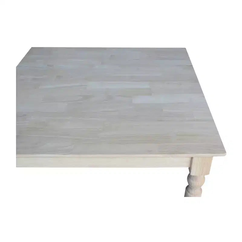 Table carrée massive 30 - International Concepts - Non finie